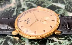 VTG ROLEX VICEROY BEIGE DIAL 18Kts GOLD PLATED CASE CIRCA 1930 APROX