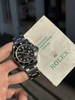 Rolex Submariner 16610 L serial top vintage condition with original papers