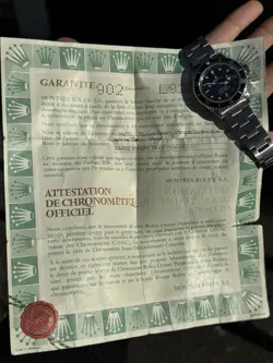 Rolex Submariner 16610 L serial top vintage condition with original papers