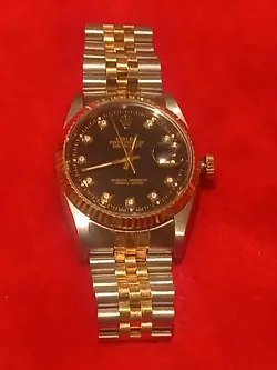 MENS DATEJUST ROLEX WATCH 36MM TWO TONE