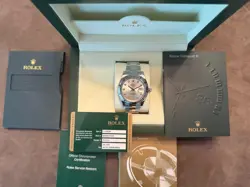 ROLEX 41MM DATEJUST DIAMOND OYSTER RARE SILVER DIAL WITH LARGER WHITE GOLD BZL