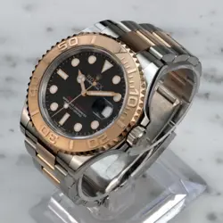 ROLEX YACHT-MASTER 126621 ROSE GOLD AND STEEL BLACK DIAL AUTOMATIC 40MM WATCH