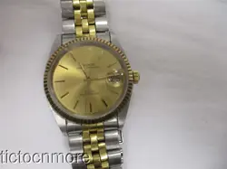 VINTAGE ROLEX TUDOR AUTO PRICE 25 RUBIS WATCH MENS 74000 2824-2 GOLD DIAL