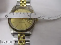 VINTAGE ROLEX TUDOR AUTO PRICE 25 RUBIS WATCH MENS 74000 2824-2 GOLD DIAL