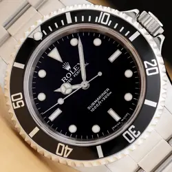 2005 ROLEX SUBMARINER 14060M NO DATE STAINLESS STEEL BLACK 40MM OYSTER WATCH