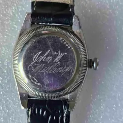 Vintage 1940s ROLEX Bubble-Back Steel Wristwatch. Ref: 2940. Cal: 645