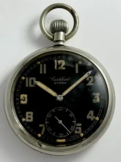 WWII Cortebert Extra (Rolex cal) British Military G.S.T.P Pocket Watch c.1942