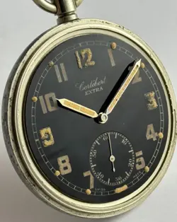WWII Cortebert Extra (Rolex cal) British Military G.S.T.P Pocket Watch c.1942