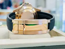 Rolex Yacht-Master Rose Gold 40 126655 Custom Rainbow Bezel Pave Diamond Dial BP