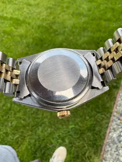 ROLEX DATEJUST 1601 STAINLESS STEEL & 14K GOLD (CHAMPAGNE DIAL) 36MM MEN'S WATCH