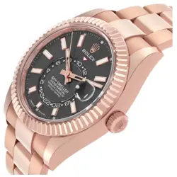 Rolex Sky-Dweller Rose Gold Slate Dial Mens Watch 336935 Box Card