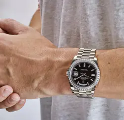 ROLEX DAY-DATE 40 PRESIDENT WHITE GOLD DIAMOND MENS WATCH UNWORN