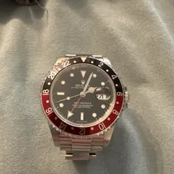 ROLEX GMT MASTER II 16710 COKE BEZEL RED AND BLACK STAINLESS STEEL 40MM
