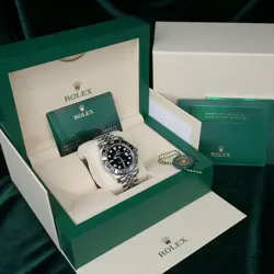 NEW UNWORN 2024 Rolex GMT-Master II Bruce Wayne Black/Gray FULL SET 126710GRNR