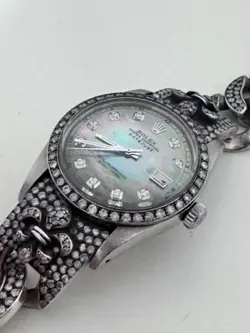 Rolex Oyster Perpetual Datejust By Loree Rodkin 8.80 CTW Diamond