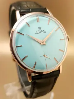 VINTAGE & FINE ROLEX MARCONI MANUAL HAND WINDING 1950'S WRISTWATCH !!