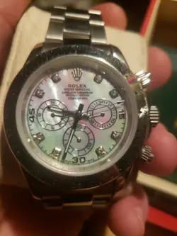 ROLEX COSMOGRAPH DAYTONA 116509 18K WHITE GOLD OYSTER BRACELET WITH SILVER BEZEL