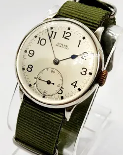 Vintage Rolex Marconi Jumbo 40 mm Silvered Dial