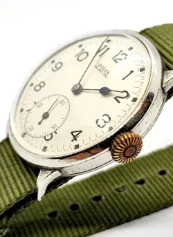 Vintage Rolex Marconi Jumbo 40 mm Silvered Dial