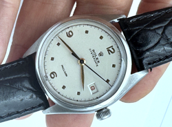 RARE 1961 ROLEX OYSTERDATE PRECISION REF 6294 ORIGINAL DIAL STAINLESS STEEL RUNS