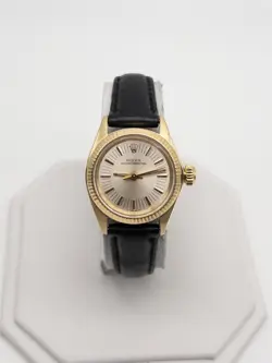 $10,000 ROLEX OYSTER PERPETUAL 14K YELLOW GOLD 24MM LADIES WATCH SERVICED