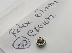 Rolex 6 mm Brevet Crown for parts.