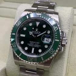 Rolex Submariner The Hulk 40mm Steel Ceramic Green Automatic Men Watch 116610LV