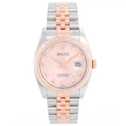 STEEL/ROSE GOLD WATCH