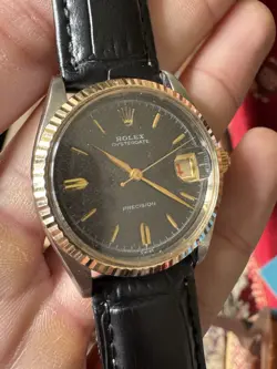 ROLEX 6294 BREVET WAFFLE DIAL OYSTERDATE PRECISION ROULETTE DATE