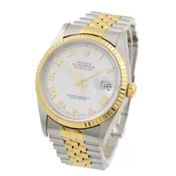 ROLEX OYSTER PERPETUAL DATEJUST REF. 16233 WHITE ROMAN DIAL 36MM #W156557-1