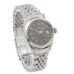 Vintage Ladies Rolex OP Date Ref. 6916 Slate Gray Dial 24mm #W168554-1