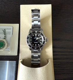 1988 VINTAGE ROLEX SUBMARINER NO DATE 5513 BLACK DIAL SS OYSTER  40MM