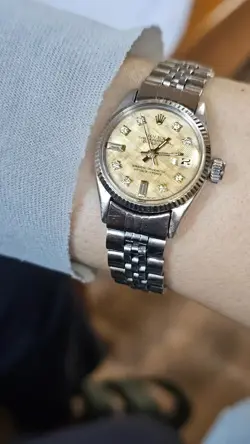 Vintage Rolex Datejust 6517 Diamond Markers  Women's Automatic Watch 1963