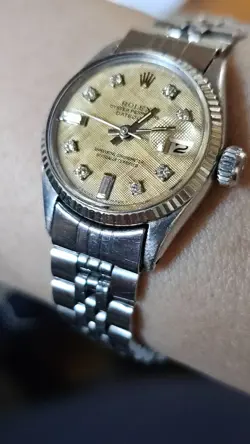 Vintage Rolex Datejust 6517 Diamond Markers  Women's Automatic Watch 1963