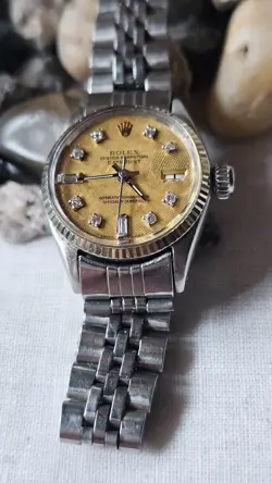 Vintage Rolex Datejust 6517 Diamond Markers  Women's Automatic Watch 1963