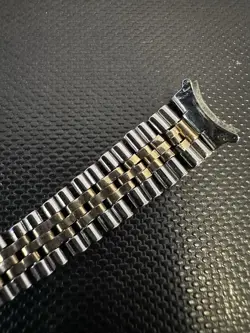 Rolex 7834 14K Gold & Steel folded Bracelet 13mm Ladies
