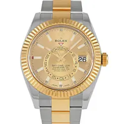 ROLEX SKY-DWELLER CHAMPAGNE DIAL WATCH 326933
