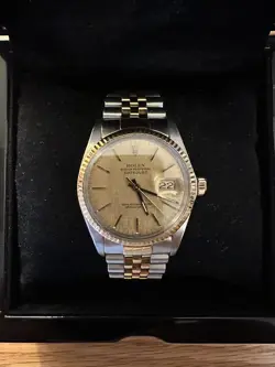 ROLEX DATEJUST 16013 CHAMPAGNE DIAL 18K YELLOW GOLD TWO TONE