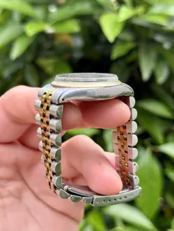 14K YELLOW GOLD/STEEL