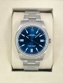 NEW 2025 ROLEX OYSTER PERPETUAL 41MM 124300 STAINLESS STEEL BLUE DIAL