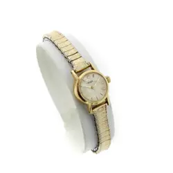 Vintage Ladies Rolex 18k Manual Cocktail Watch 15mm Silver Dial AS IS #WB2074