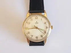 1956 GENTS 9K GOLD ROLEX TUDOR DOCTORS WATCH IN EXCELLENT ORIGINAL CONDITION