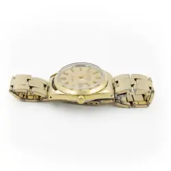 Vintage Rolex OP Date Ref. 1550 Gold-Capped Case Champagne Dial 34mm #W161587-1