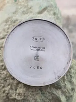 ROLEX MARCONI   A CUERDA DE HOMBRE DIAL RESTAURADO COLOR TURQUESA CAJA NIQUEL