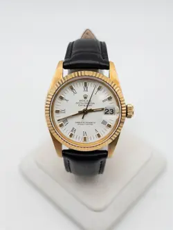 Estate $15,000 18k Yellow Gold ROLEX DATEJUST MIDSIZE 33mm Watch SERVICED
