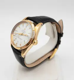 Estate $15,000 18k Yellow Gold ROLEX DATEJUST MIDSIZE 33mm Watch SERVICED