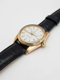 Estate $15,000 18k Yellow Gold ROLEX DATEJUST MIDSIZE 33mm Watch SERVICED