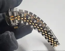 Rolex Lady Datejust 69173 SS 18K Gold Diamond Black Dial Automatic Wrist Watch