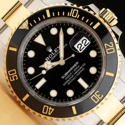 2019 CARD ROLEX SUBMARINER DATE 116613LN 40MM 18K GOLD STEEL CERAMIC BLACK WATCH
