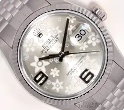 BEZEL SILVER FLORAL